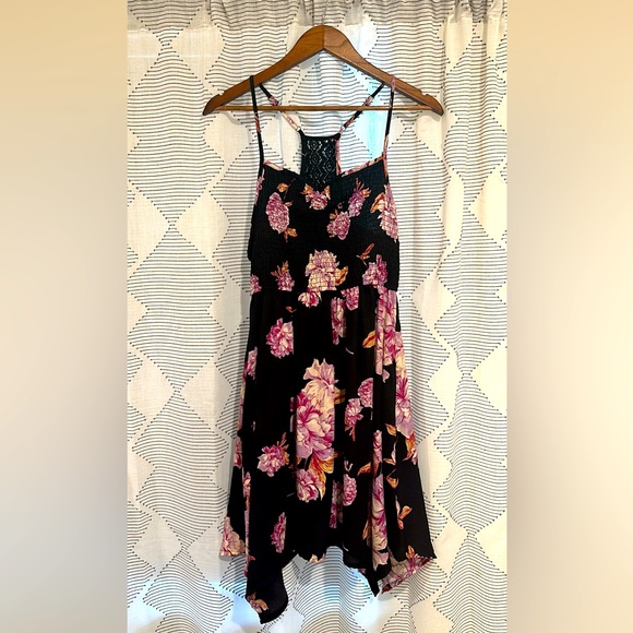 About A Girl Dresses & Skirts - Floral Handkerchief Dress